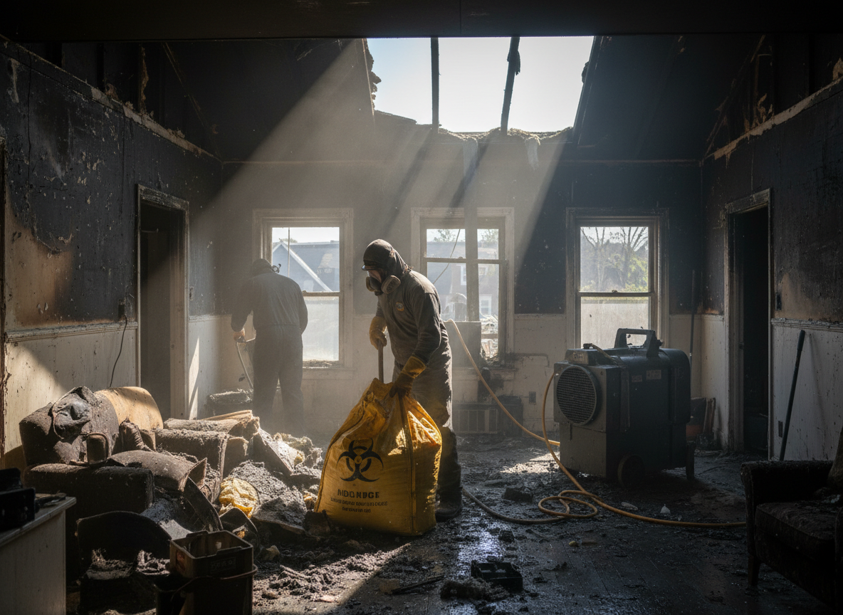 Apartment Fire Cleanup in Keene, CA