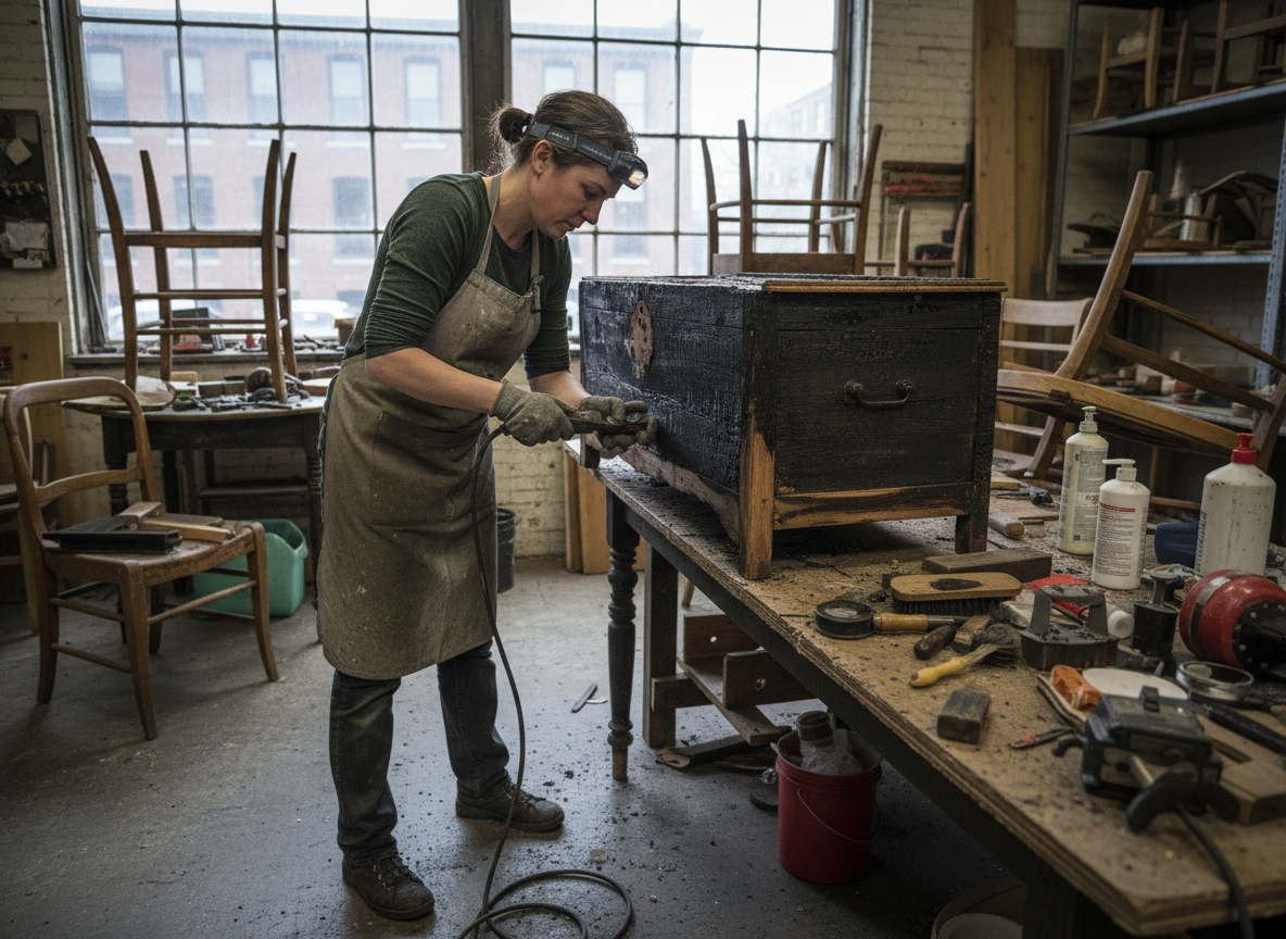 Fire-damaged Furniture Restoration in Keene, CA