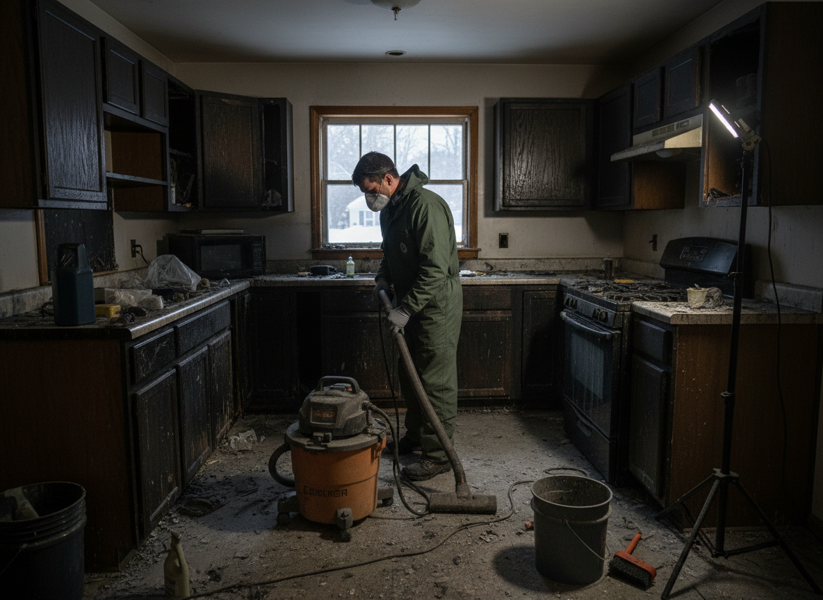 Kitchen Fire Cleanup in Keene, CA