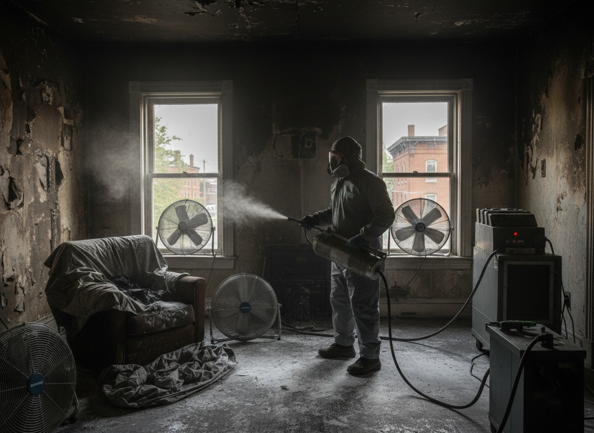 Fire Damage Restoration in Lamont
